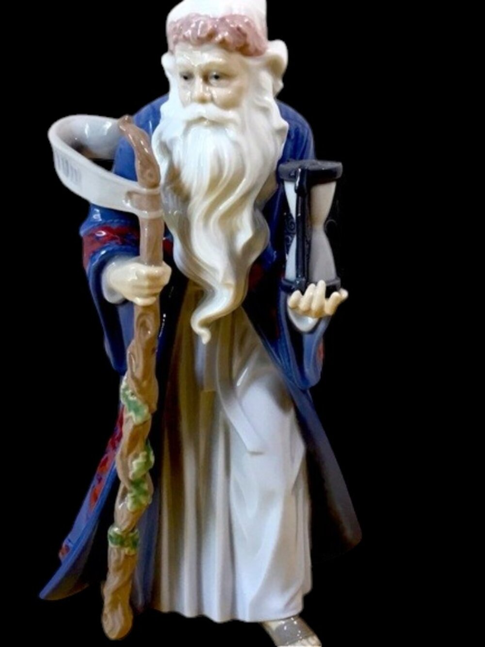 VTG LLADRO FATHER TIME Glossy Porcelain Millennium 1999 MADE IN SPAIN 6696